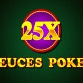 25x Deuces Poker slot logo by iSoftBet at Casinova Casino