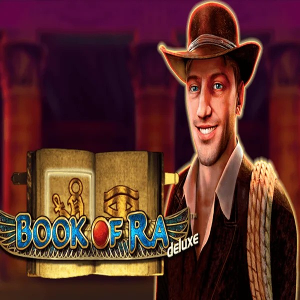 Book of Ra Deluxe logo by Novomatic Casinova Casino