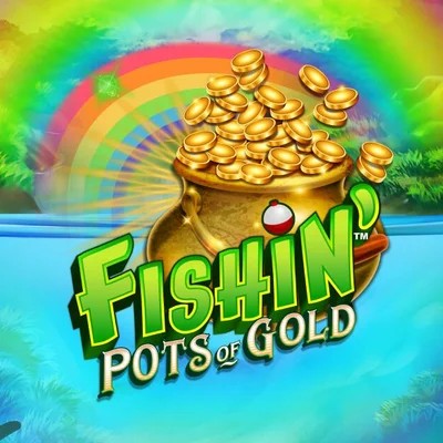 Fishin Pots Of Gold online game logo by Gameburger Studios on casinova.eu.com