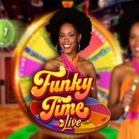 Funky Time by Evolution, showcased at casinova.eu.com – game logo