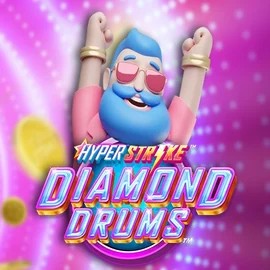 Hyper Strike Diamond Drums logo – Slots by Gameburger Studios at Casinova Casino