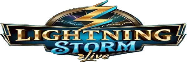 Official Live Casino logo: Lightning Storm by Evolution at Casinova Casino