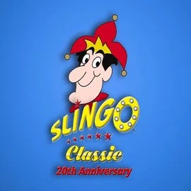 Slingo Classic 20th Anniversary casino game by Slingo – featured logo at Casinova Casino