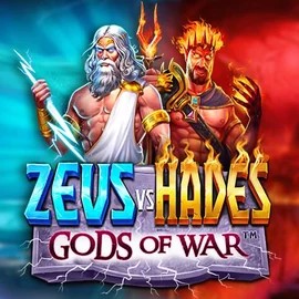 Zeus vs Hades: Gods of War slot logo by Pragmatic Play at Casinova Casino
